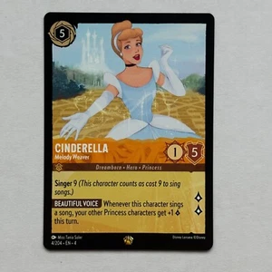 Cinderella 4/204 Disney Lorcana Ursula's Return Regular Legendary Card NM - Picture 1 of 2