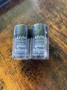 Lot of 2 NYX PROFESSIONAL MAKEUP FACE AND BODY GLITTER- VIOLET - Picture 1 of 1