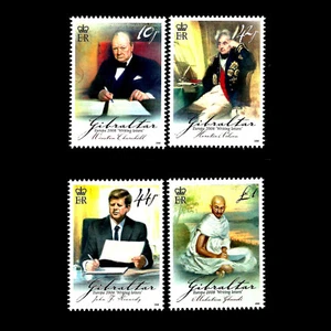 Gibraltar "MAHATMA GANDHI ~ EUROPA 2008 ~ WRITING LETTERS" MNH Set ! - Picture 1 of 2