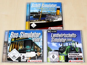 3 PC JUEGOS COLECCIÓN SIMULADOR - AGRICULTURA 2009 - BUS 2008 - BARCO 2006 - Imagen 1 de 2