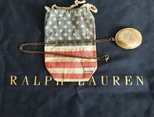VINTAGE RALPH LAUREN DENIM &  SUPPLY LOCKET  PENDANT WOMEN NECKLACE  - Picture 1 of 9