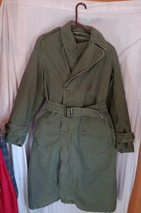Vintage 1960er Ära US ARMY Trenchcoat 8405-261-6502 klein/normal mit Wollfutter - Bild 1 von 13