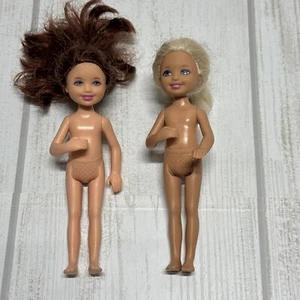 2010 Mattel Chelsea Barbie Puppe x 2 nackte blonde rote Haare Lot - Bild 1 von 8