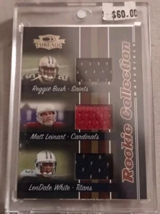 2006 Threads Rookie Collection Materials Triple #1 Bush, Leinart, White 122/500 - Picture 1 of 1