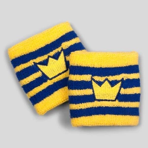 Par de pulseras/sudaderas de tenis retro Bjorn Borg - colores suecos - Imagen 1 de 9