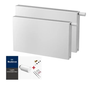 Planheizkörper Kompakt & Ventil Typ 22 BH 600 inkl. Buderus Thermostat & Zubehör - Bild 1 von 8
