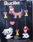 Bucilla PUPPY DOG Felt Christmas Ornaments Kit Factory Sealed~6 3588 VNTG. Bones