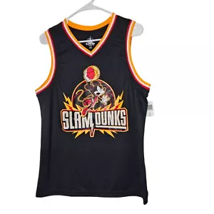 Disney Parks NWT Mickey Mouse Slam Dunks Basketball Jersey Black S Polyester - Picture 1 of 7