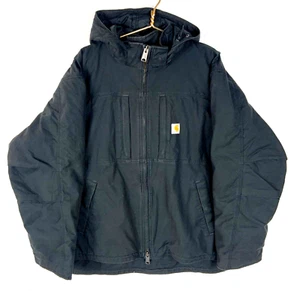 Carhartt Full Swing Jacket 3XL Black Full Zip Quilt Lined Workwear Soft Shell - Picture 1 of 4