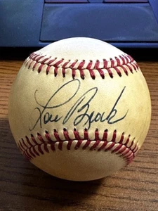 LOU BROCK 7 SIGNED AUTOGRAPHED ONL FEENEY BASEBALL! Cardinals! HOF! - Picture 1 of 2