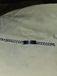 Bracelet Heavy ID Monogram Chub Link Chain Japan