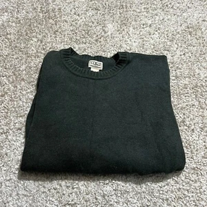 Maglione LL Bean uomo XL verde maglia pesante pullover girocollo felpa - Foto 1 di 9