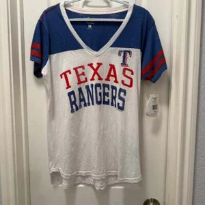 Texas Rangers Women's V-Neck T-Shirt - Picture 1 of 5