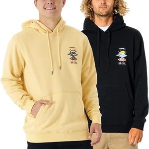 Rip Curl Mens Search Icon Fleece Pullover Hooded Sweatshirt Hoody Hoodie - Picture 1 of 7