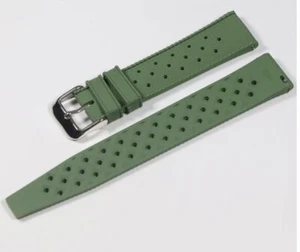 FKM Rubber Tropical Watch Strap Dive 20mm Tropic - Green - Picture 1 of 1