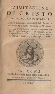 L'imitazione di Cristo in latino, ed in italiano giusta le piu corrette edizioni - Picture 1 of 1