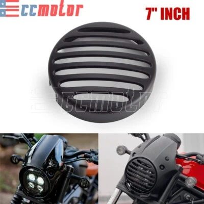 Protector de parrilla de faros de motocicleta de 7" para Honda Rebel 300 CMX300 Rebel 500 CMX500 Foto 1 de 4