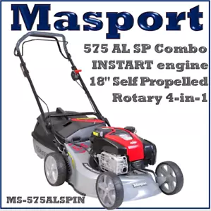 Masport 575 AL-SP 18" 46cm Power-Driven 4-in-1 Lawnmower (Electric Start) new - Picture 1 of 13