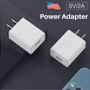 1-2X 5V 2A USB Wall Plug Charger Power Adapter US Plug For Samsung LG HTC iPhone - Picture 1 of 10