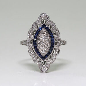 Xmas Holiday Gift Horse Eye London Blue Topaz Gemstone Silver Woman Ring Sz 6-10