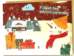 New Christmas Advent Calendar 24 Day Fidget Bubble Pop Toys Free S/H In US!! - Picture 1 of 2