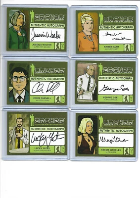 Archer Seasons 1-4 - Autograph, Wardrobe & Sketch Card Selection NM Cryptozoic - Image 1 of 4