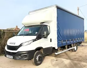 2021 IVECO DAILY 72-180 CURTAINSIDER AIR-CON 3 SEATS 7.2 TON EURO-6 TAIL-LIFT - Picture 1 of 13