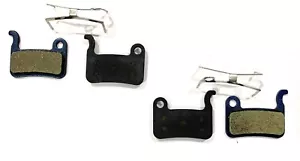 2 pares de pastillas de freno de bicicleta resina para Shimano-Deore XT-XTR-LX-SLX, Hone Alfine Saint- - Imagen 1 de 7