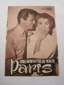 NEUES FILMPROGRAMM Nr. 1294 - ZUSTAND 2 - URLAUBSSCHEIN NACH PARIS / Tony Curtis - Bild 1 von 1