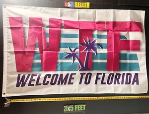 Florida Flagge KOSTENLOSER VERSAND 2 Against The World B Bier Schlafsaal Schild USA 3x5' - Bild 1 von 1