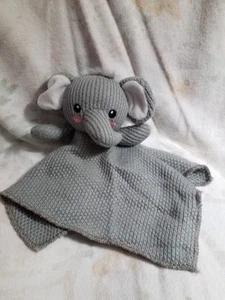Coperta di sicurezza Elefante grigia maglia bambino Lovey 11,5" luna e stelle 735726 - Foto 1 di 5