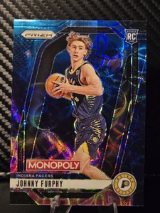 2024-25 Prizm Monopoly Baloncesto #60 Johnny Furphy RC Pacers Nebula SSP - Imagen 1 de 14