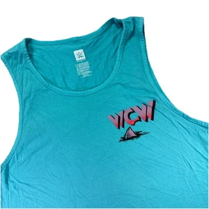 WWE WCW Bash at the Beach Tank Top Vest L Blue Flashback Wrestling Hogan - Picture 1 of 6