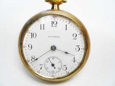 Cara abierta Waltham vintage llena de oro 17J talla 18 Foto 1 de 4