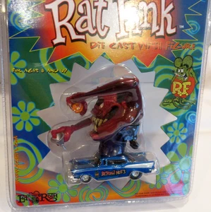 RACING CHAMPIONS ~ED "BIG DADDY" ROTH '57 CHEVY con una FIGURA RAT FINK~ - Foto 1 di 10