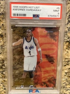 HOT LIST ACETATE 🔥 ANFERNEE HARDAWAY 1996-97 HOOPS #5 ORLANDO MAGIC PSA 9 - Picture 1 of 1