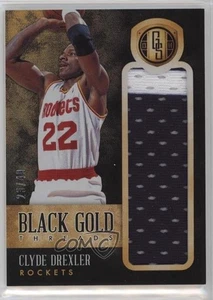 2013-14 Panini Gold Standard Black Gold Threads/49 Clyde Drexler #71 Salón de la fama - Imagen 1 de 3