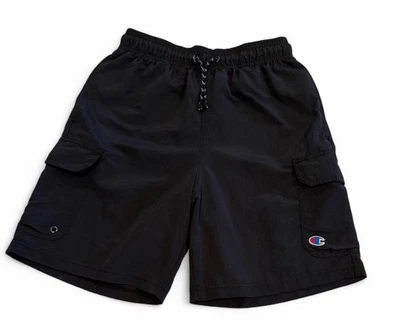 Bañador Champion para hombre Board Shorts sin forro cargo talla pequeña negro Foto 1 de 4
