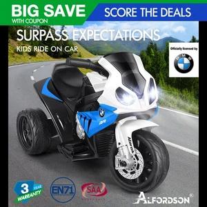 BMW Kids Ride On Car Motorbike S1000RR Licensed Electric Toys Police Bike Blue - Picture 1 of 12