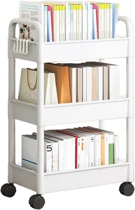 Libreria Con Ruote 2025 New - Carrello Porta Libri - Libreria Mobile Con Ruote - - Foto 1 di 12