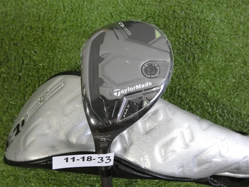 TaylorMade Qi35 Max 23* Left Hand 4 Hybrid Rescue AirSpeeder 50 Regular w HC New - Image 1 of 4