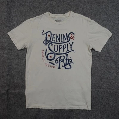 Camiseta Ralph Lauren Top Mujer Extra Pequeña Denim Supply Gráfica Cuello Redondo Logo EE. UU. Foto 1 de 4