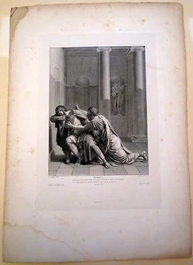 Eau forte  Duval, Illustration de Britannicus de Racine - Bild 1 von 3