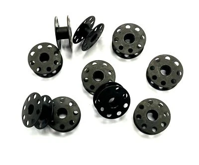 10X Steel Bobbin #270010 "Black" Color f/Most Single Needle Lockstitch Sew. M/c - Image 1 of 2