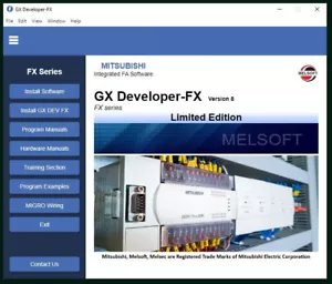 GX DEV Developer PLC Programming Software Professional Industrial Automation FX - Picture 1 of 9