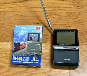 Casio EV-500 LCD Colour Television, Analogue. Model D 2.5” Screen - Picture 1 of 7