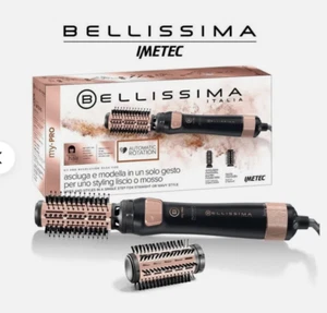 IMETEC BELLISSIMA SPAZZOLA ROTANTE MODELLANTE IONI MYPRO 2IN1 BHS4 1000 WATT - Foto 1 di 2