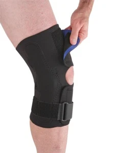 Envoltura de rodilla Ossur alrededor de 1/8 envoltura de neopreno mediano alrededor soporte de rodilla con bisagras - Imagen 1 de 8