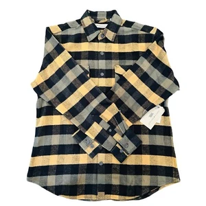 Dakota Grizzly Men's Size Large 100% Cotton Plaid Flannel Button Down Shirt - Picture 1 of 11