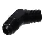 1Pc Black Male Aluminum Adapter Car Assessories Parts Fitting Adapter  For Car
